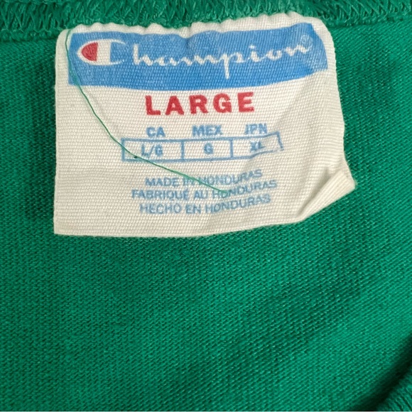 Champion men’s green shirt size large good condition - Picture 3 of 3
